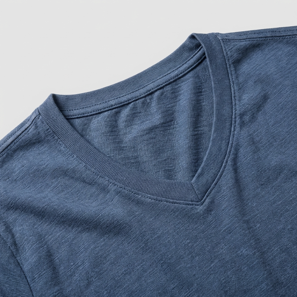 T-shirt Uomo Cotone Scollo a V Elegante
