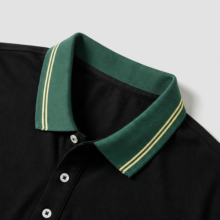 Polo Uomo Tessuto Pregevole Vestibilità Classica