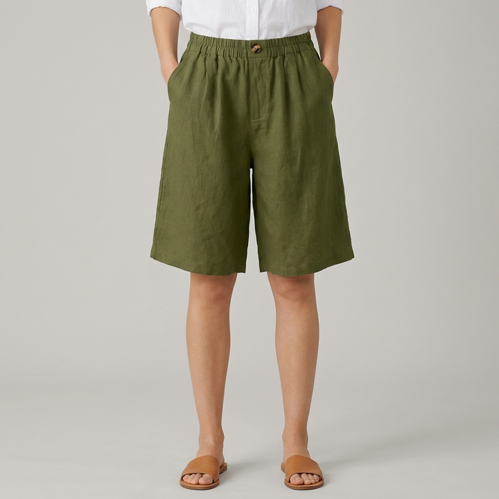 Bermuda Donna Casual Tessuto Leggero Vestibilità Regular - Vesarelli