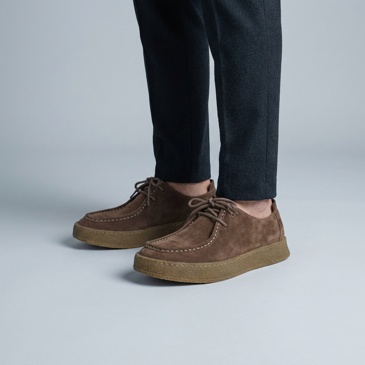 Scarpe Uomo Eleganti in Camoscio Classiche - Vesarelli