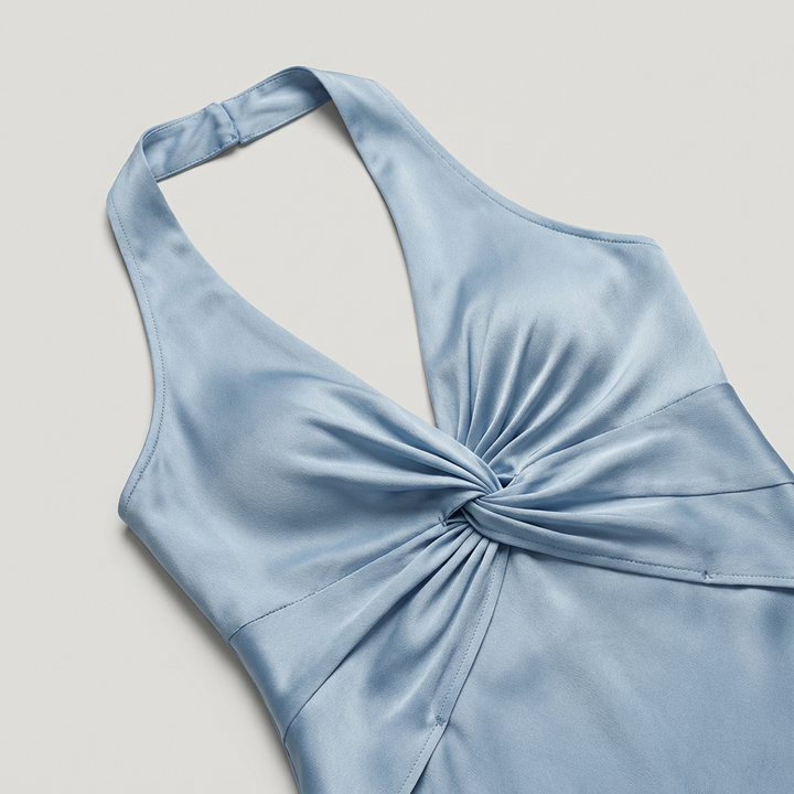 Abito Cerimonia Donna Elegante Scollo Classico