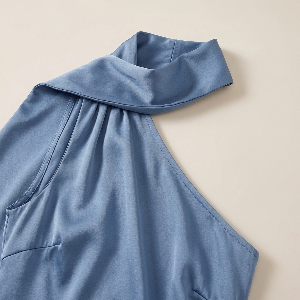 Abito Cerimonia Donna in Satin Lunghezza Maxi