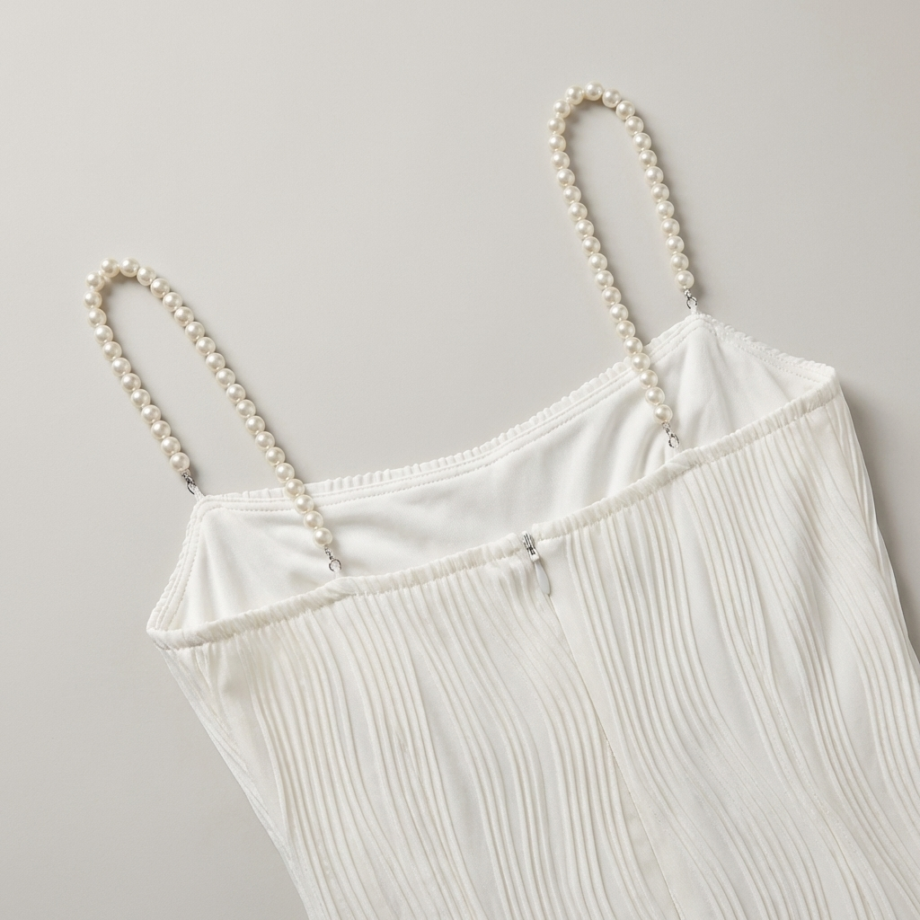 Abito Cerimonia Donna Floreale Perle Elegante