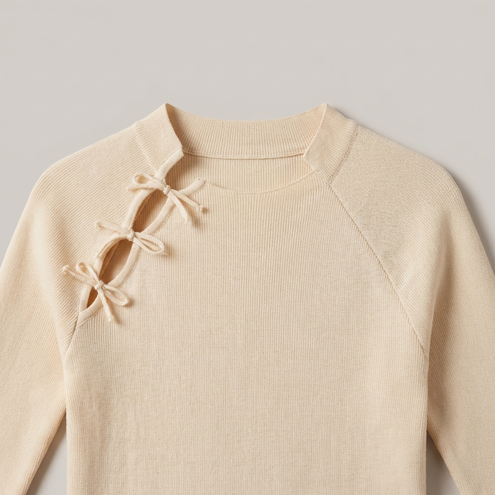 T-shirt Donna Maglia Costine Elegante Slim Fit