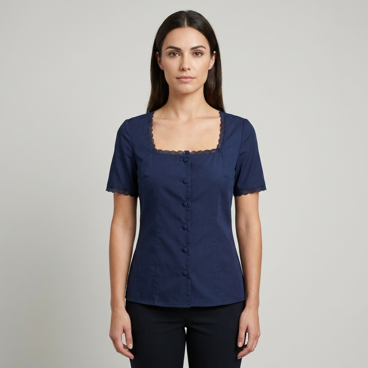 T-shirt Donna in Pizzo Vestibilità Regular - Vesarelli