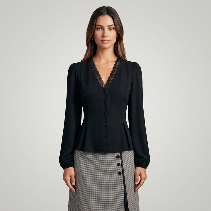 T-shirt Donna Maniche Lanterna Vestibilità Regular - Vesarelli