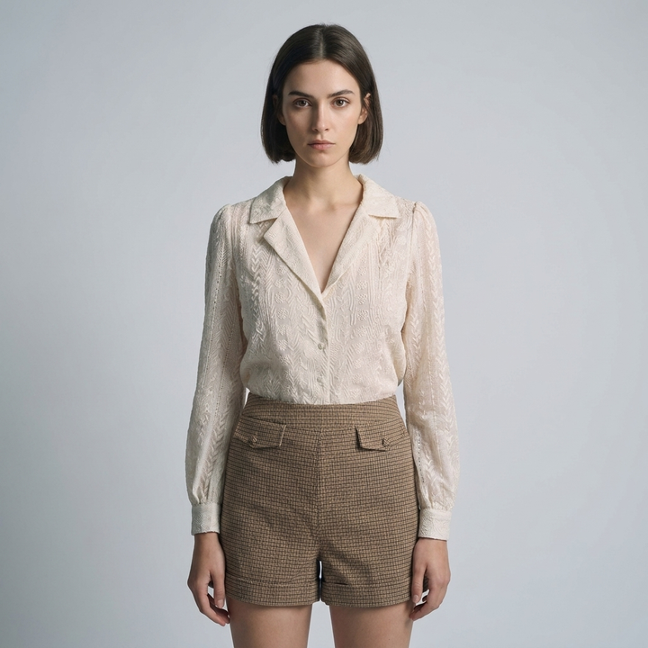 Camicetta Donna Ricamata Stile Elegante - Vesarelli