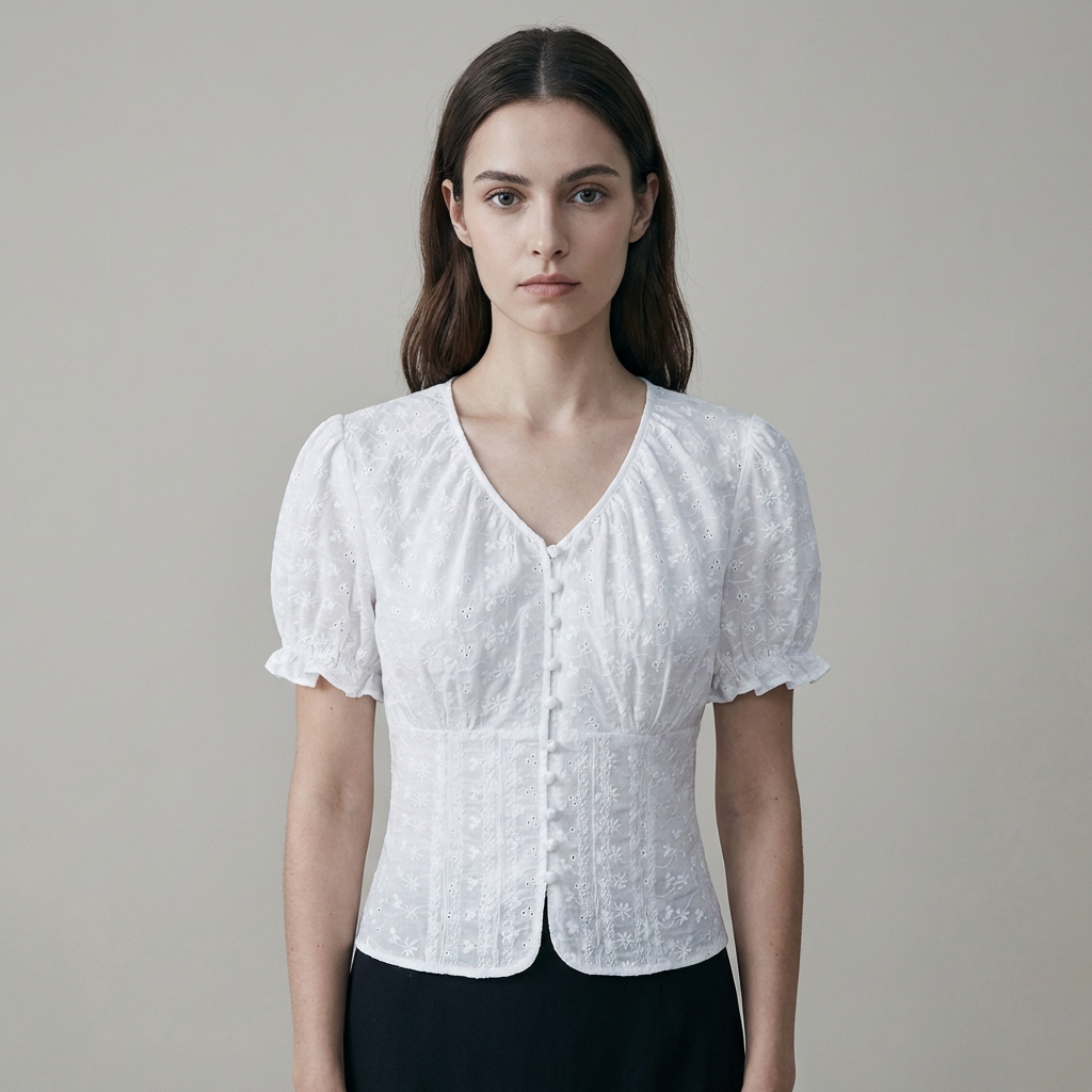 T-shirt Donna Cotone Stampa Floreale Regular Fit - Vesarelli