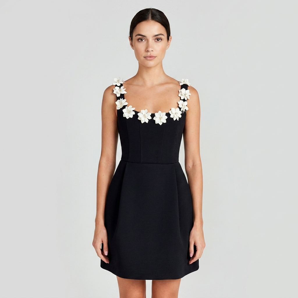Abito Mini Donna in Tessuto Leggero Stile Estivo - Vesarelli