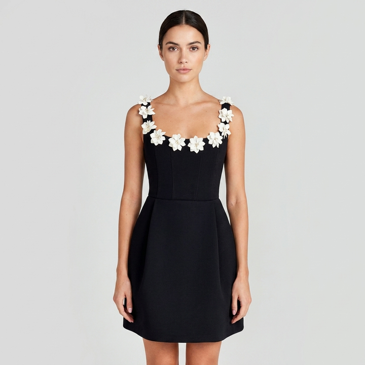 Abito Mini Donna in Tessuto Leggero Stile Estivo - Vesarelli