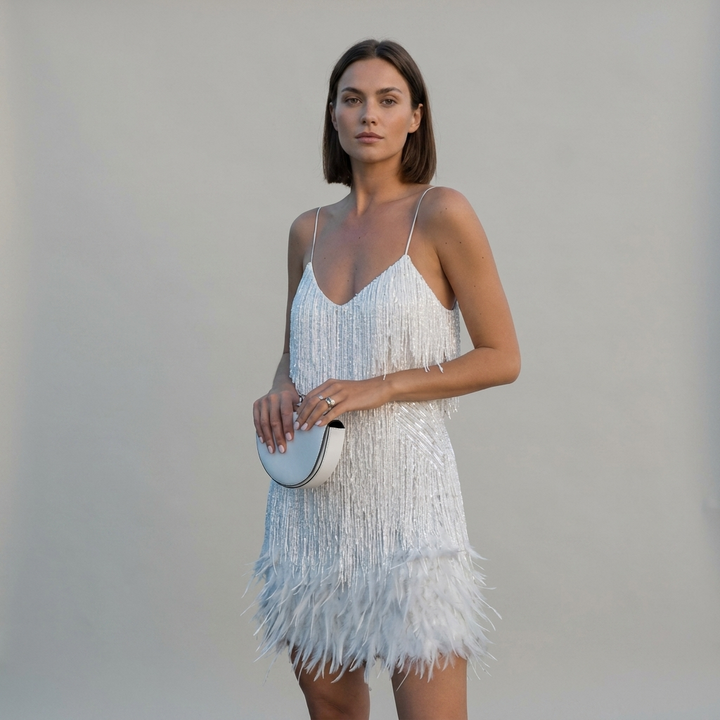 Abito Mini Donna Cerimonia Sera Elegante - Vesarelli