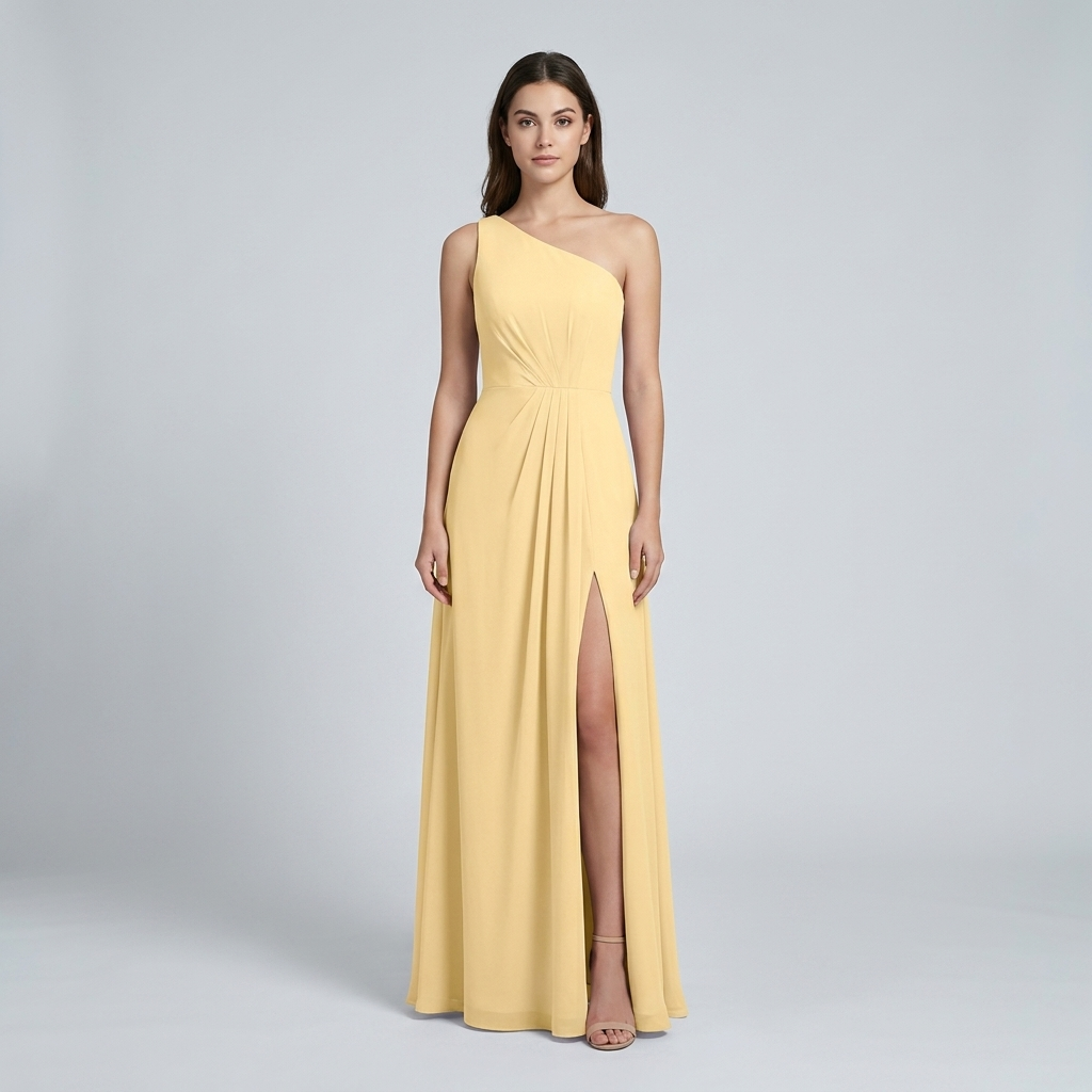 Abito Cerimonia Donna Monospalla Elegante - Vesarelli