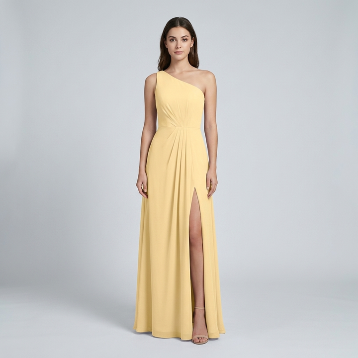 Abito Cerimonia Donna Monospalla Elegante - Vesarelli