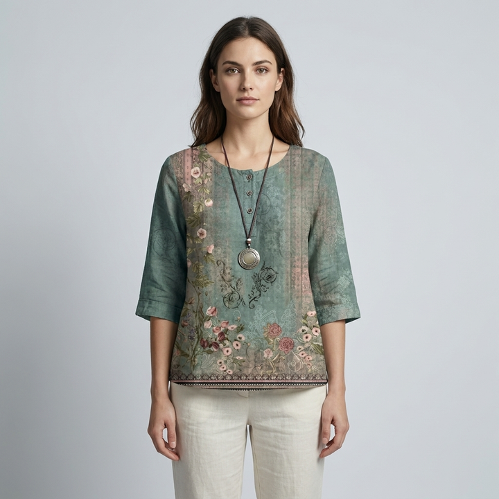 T-shirt Donna Stile Retrò Tessuto Morbido - Vesarelli