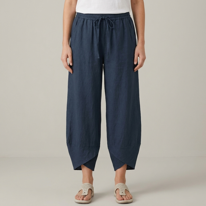 Pantaloni Donna Estivi Tessuto Leggero Vestibilità Comoda - Vesarelli