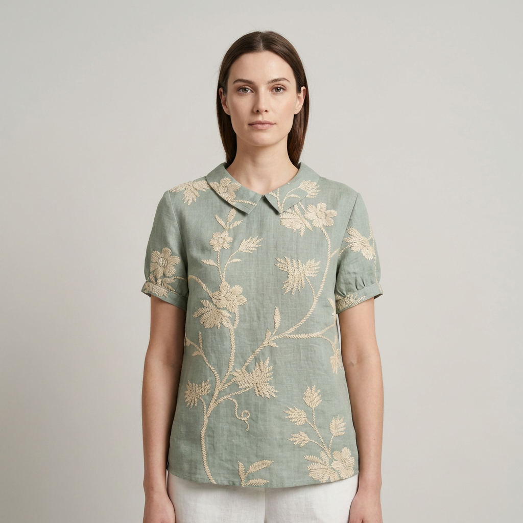 T-shirt Donna Estiva Fantasia Floreale Regular Fit - Vesarelli