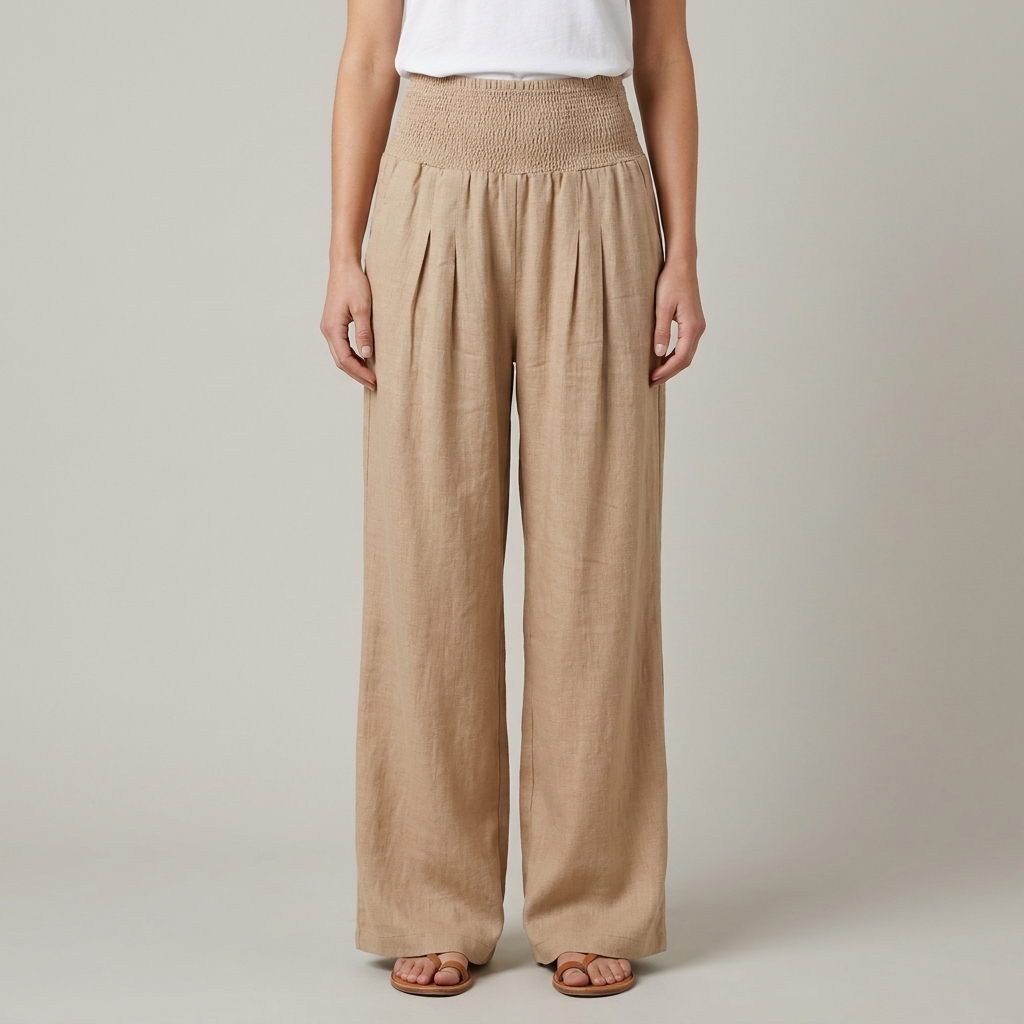Pantaloni Donna Estivi Eleganti Taglio Largo - Vesarelli
