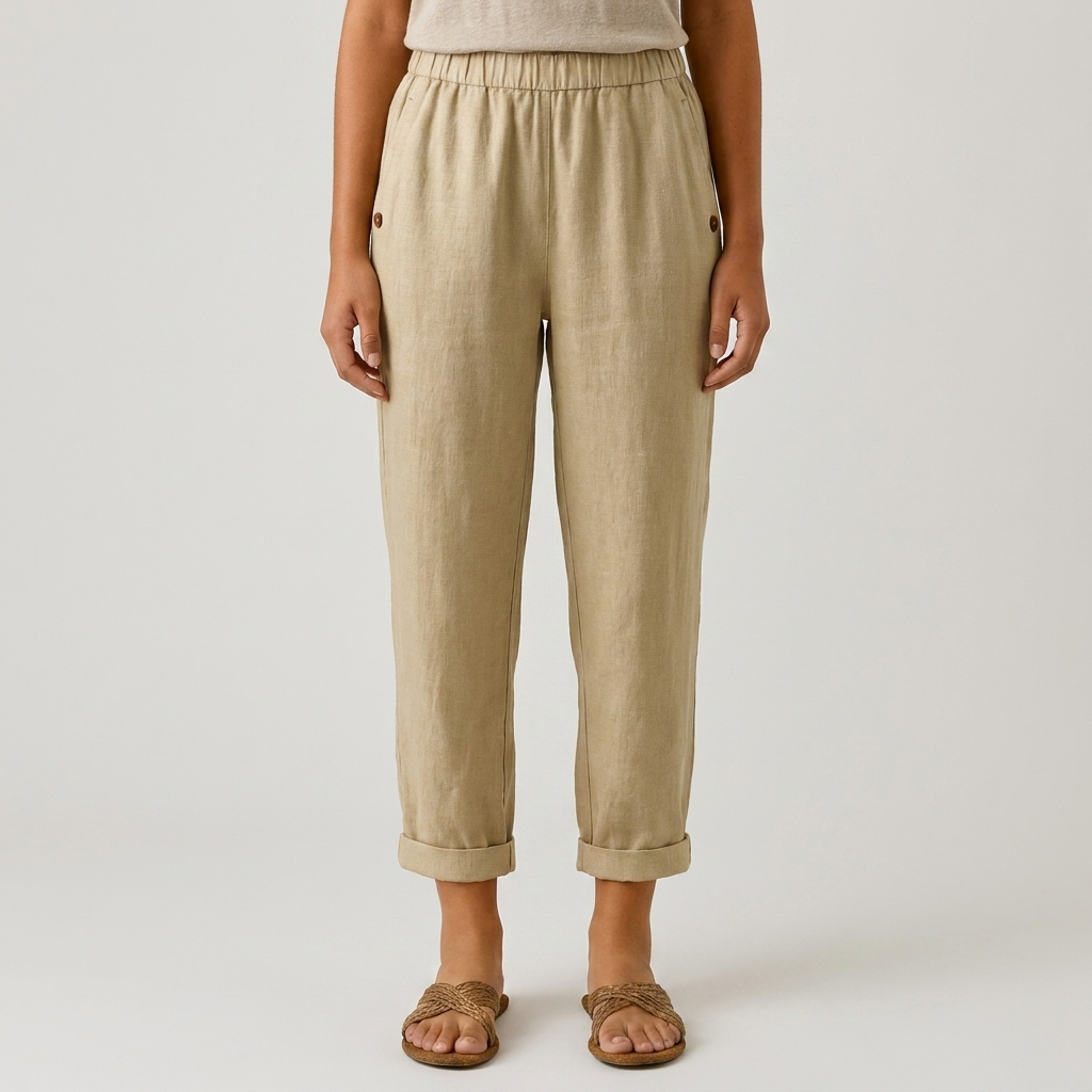 Pantaloni Donna Estivi Tessuto Leggero Vestibilità Comoda - Vesarelli