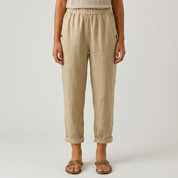 Pantaloni Donna Estivi Tessuto Leggero Vestibilità Comoda - Vesarelli