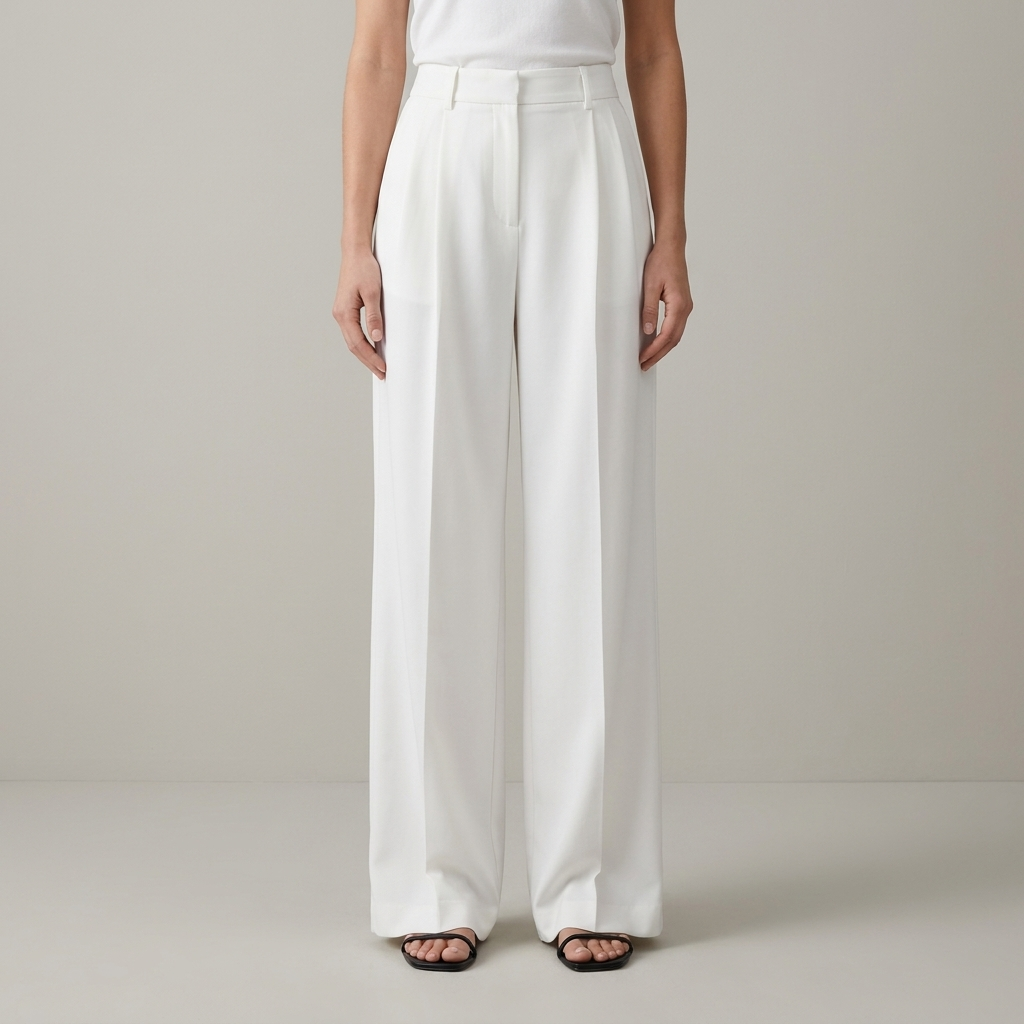 Pantaloni Palazzo Donna Vita Alta Ampia - Vesarelli