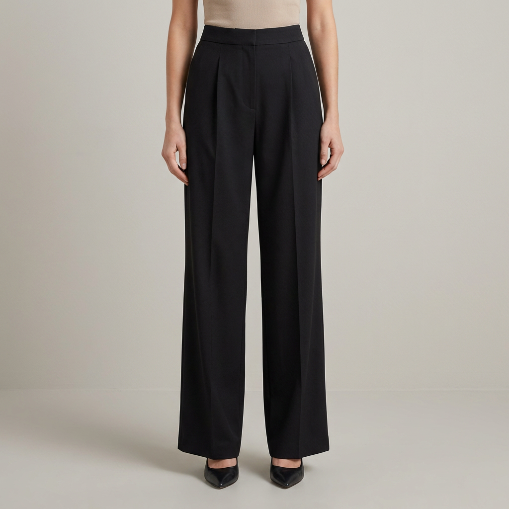 Pantaloni Palazzo Donna in Raso Vestibilità Ampia Eleganti - Vesarelli
