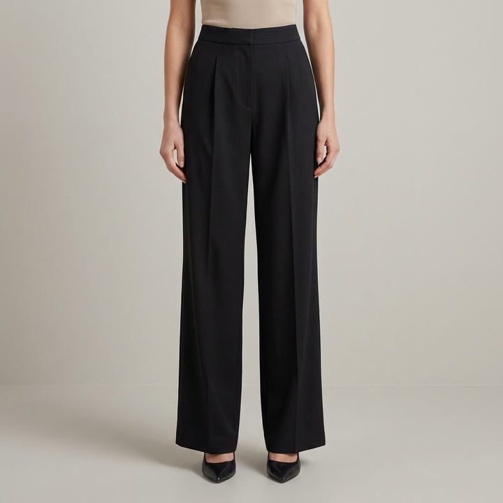 Pantaloni Palazzo Donna in Raso Vestibilità Ampia Eleganti - Vesarelli