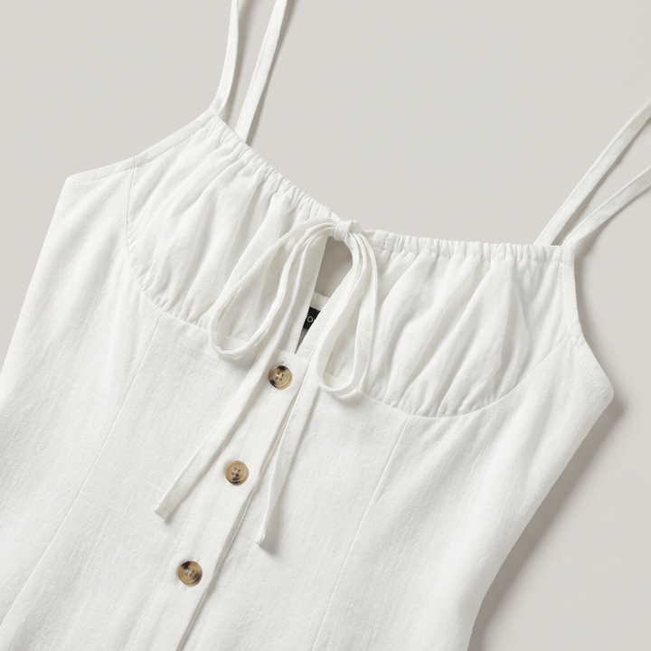 Abito Mini Donna Lino Cotone Elegante