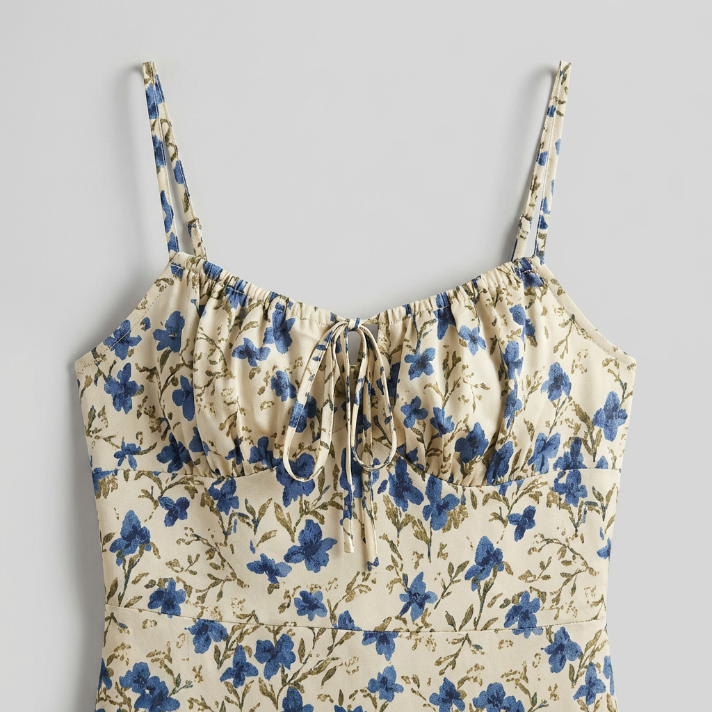 Abito Maxi Donna Stampa Floreale Svasato Estivo