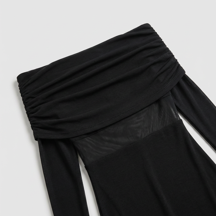 Abito Cerimonia Donna in Mesh Trasparente Elegante