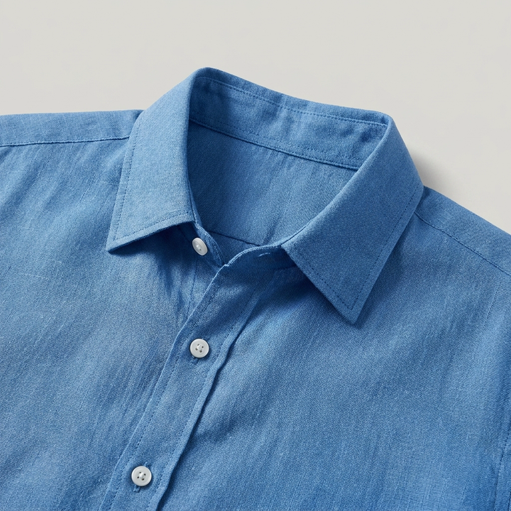 Polo Uomo in Lino Stile Casual Regular Fit