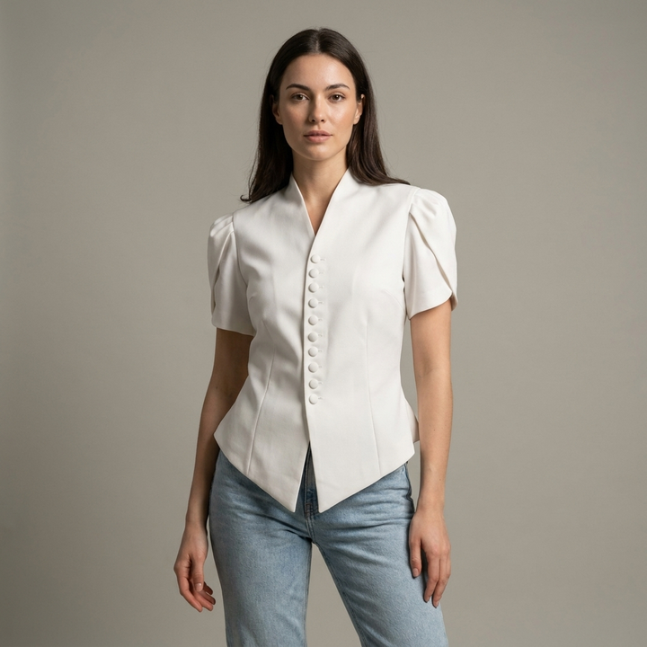 Blusa Donna Tessuto Leggero Vestibilità Regular - Vesarelli