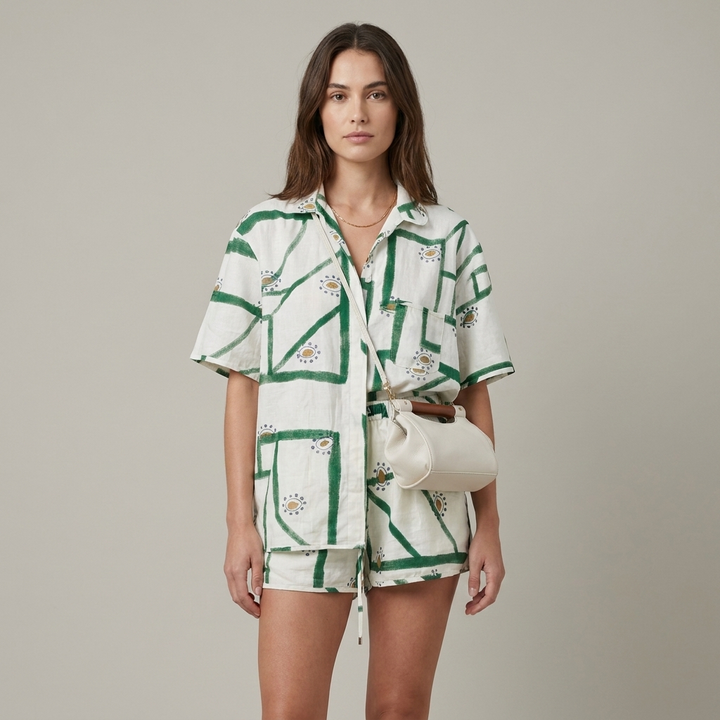 Set Estivo Donna Shorts Fantasia Leggeri - Vesarelli