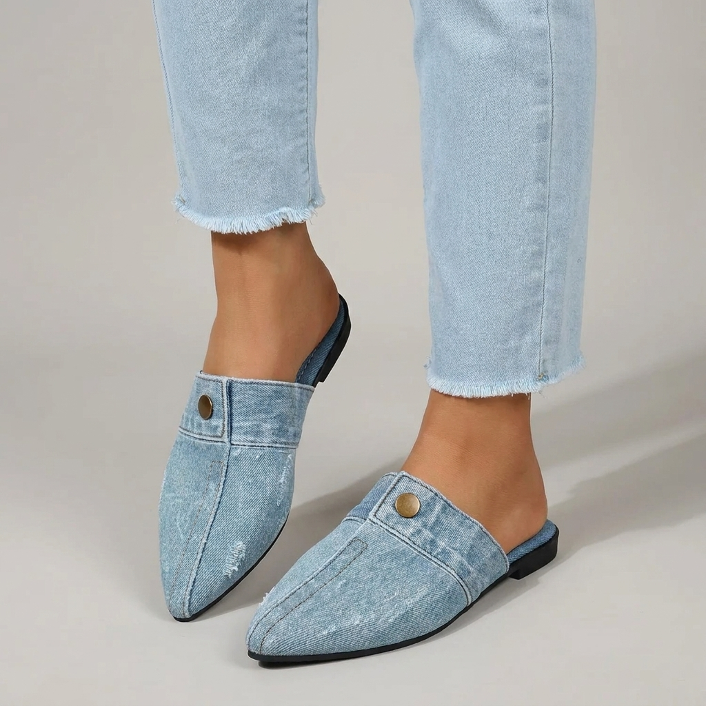 Mules Donna Punta Affusolata Elegante - Vesarelli