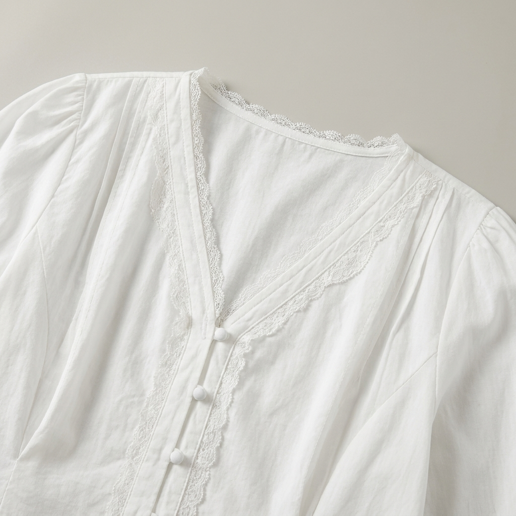 T-shirt Donna Elegante Scollo a V Slim