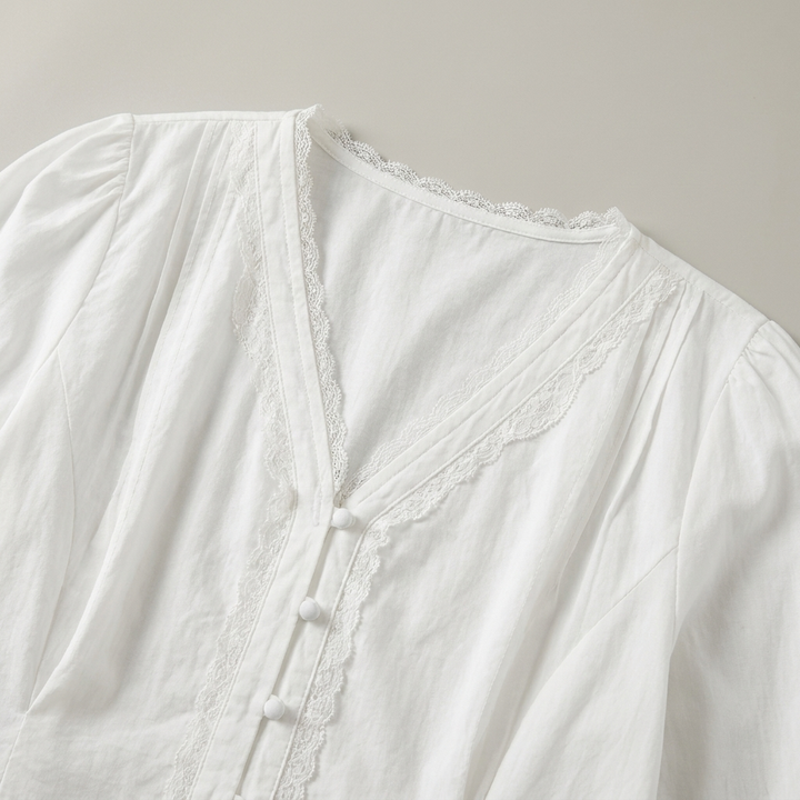 T-shirt Donna Elegante Scollo a V Slim