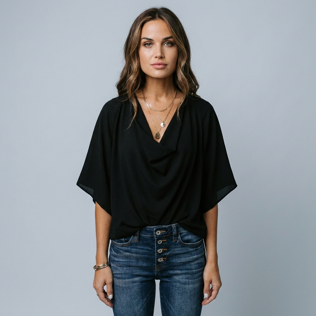 Donna Elegante Scollo a V - Vesarelli