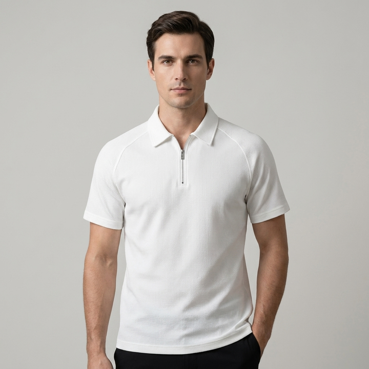 Polo Uomo Sportiva con Zip Quarto - Vesarelli