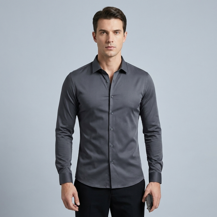 Camicia Uomo Slim Fit Elegante Classica - Vesarelli