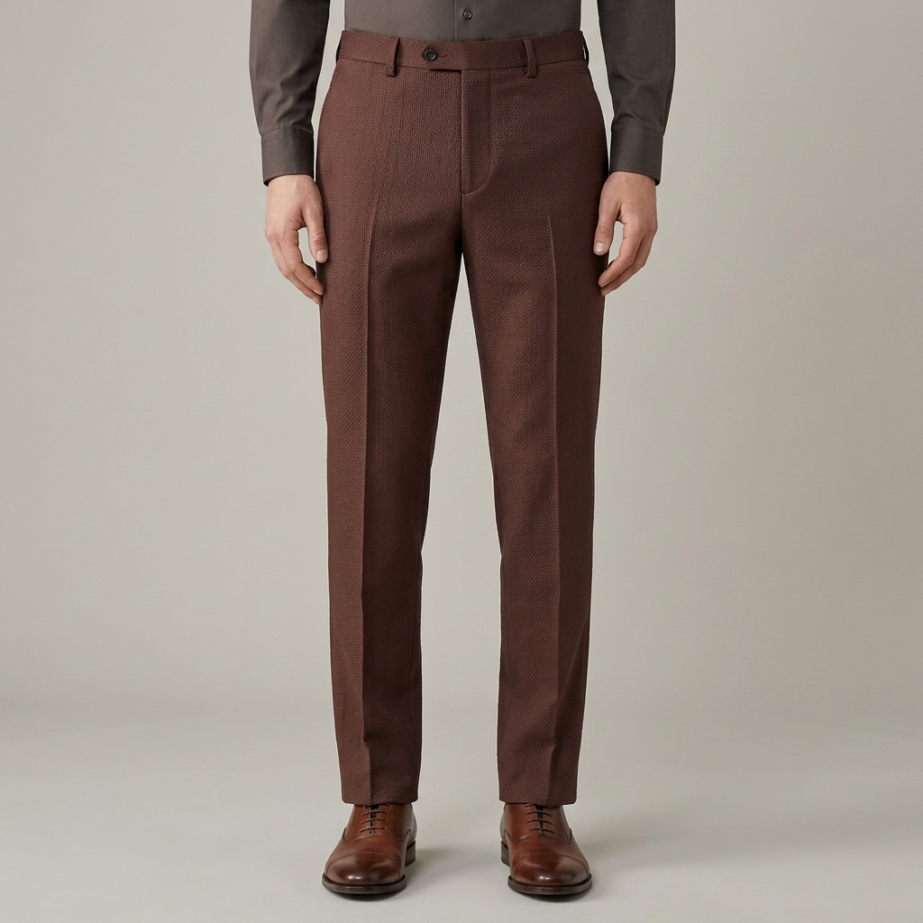 Pantaloni Uomo Slim Fit Tessuto Elegante - Vesarelli