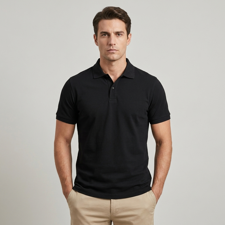 Polo Uomo Classica Cotone Colletto Elegante - Vesarelli