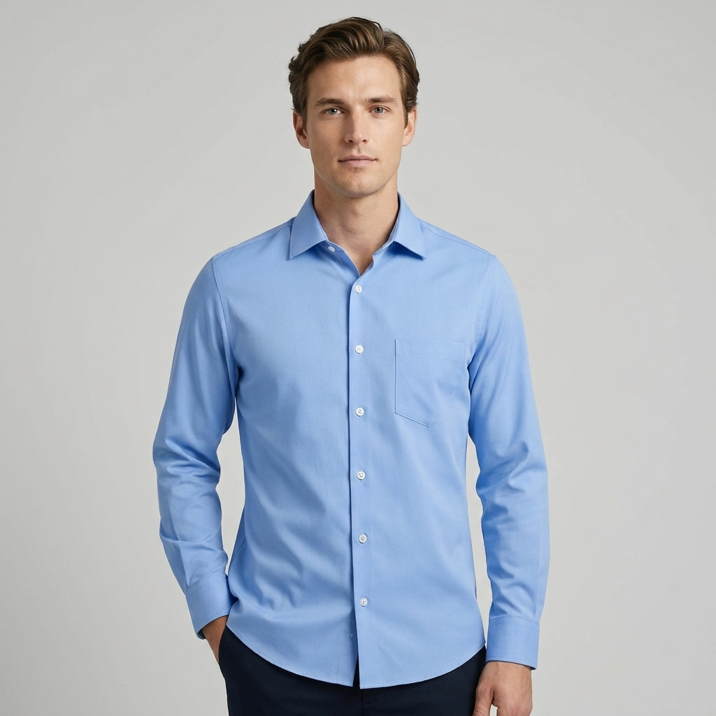 Camicia Uomo Formale Tessuto Lucido Slim Fit - Vesarelli