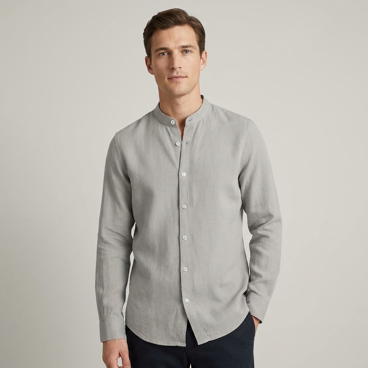 Camicia Uomo in Lino Estiva Classica Slim - Vesarelli
