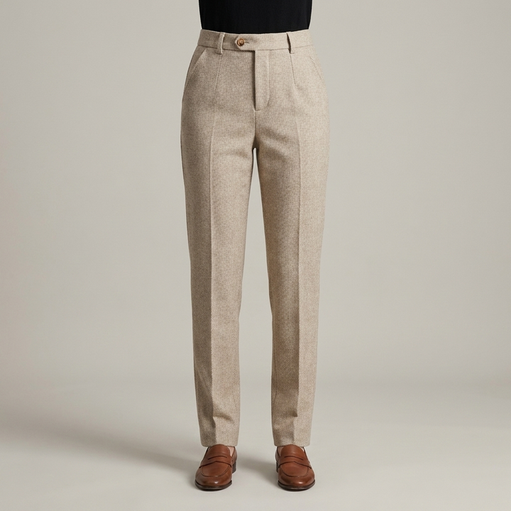 Pantaloni Uomo Sartoriali in Lana Pura Classici - Vesarelli