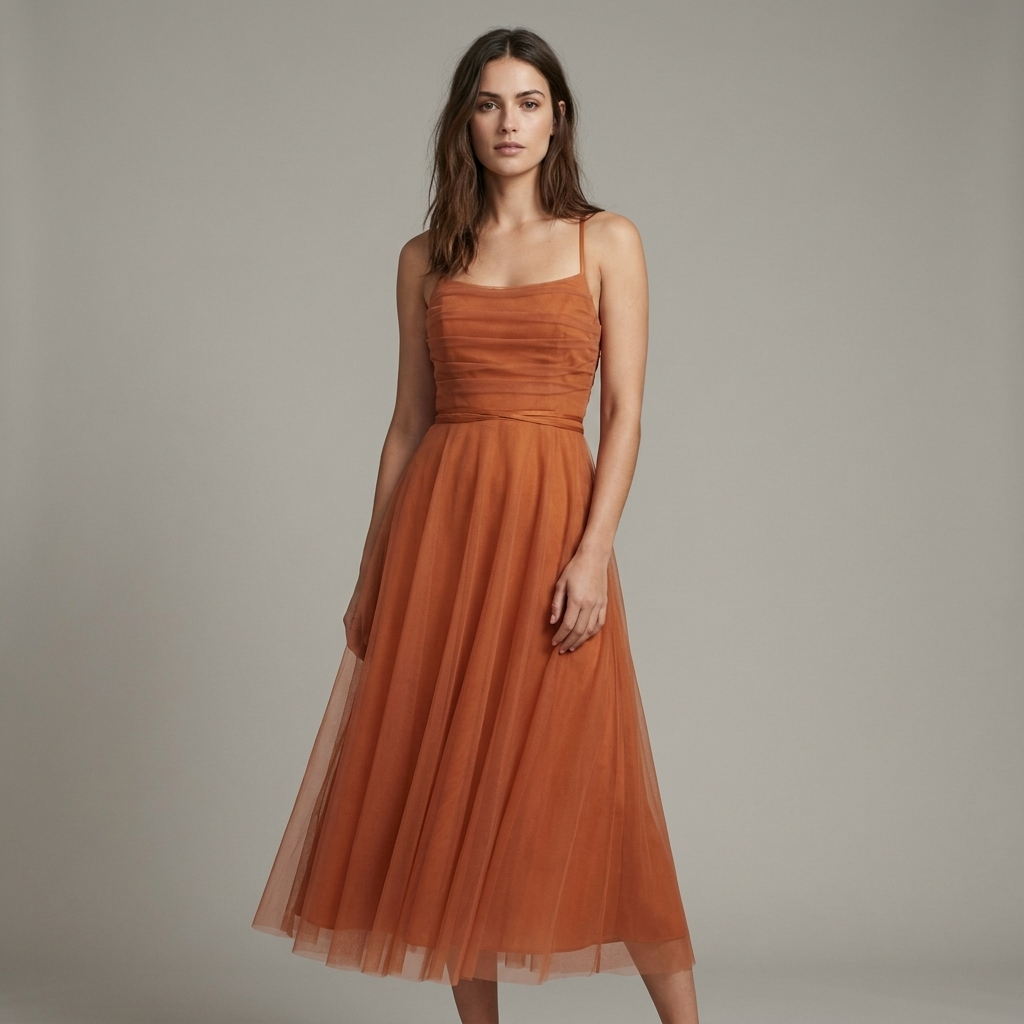 Abito Midi Donna Elegante Vestibilità Regolare - Vesarelli