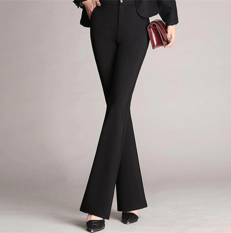 Pantaloni Donna Sartoriali Vita Alta Taglio a A - Vesarelli