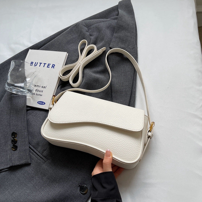 Borsa a Mano Donna Pelle Vegana Ondulata Elegante