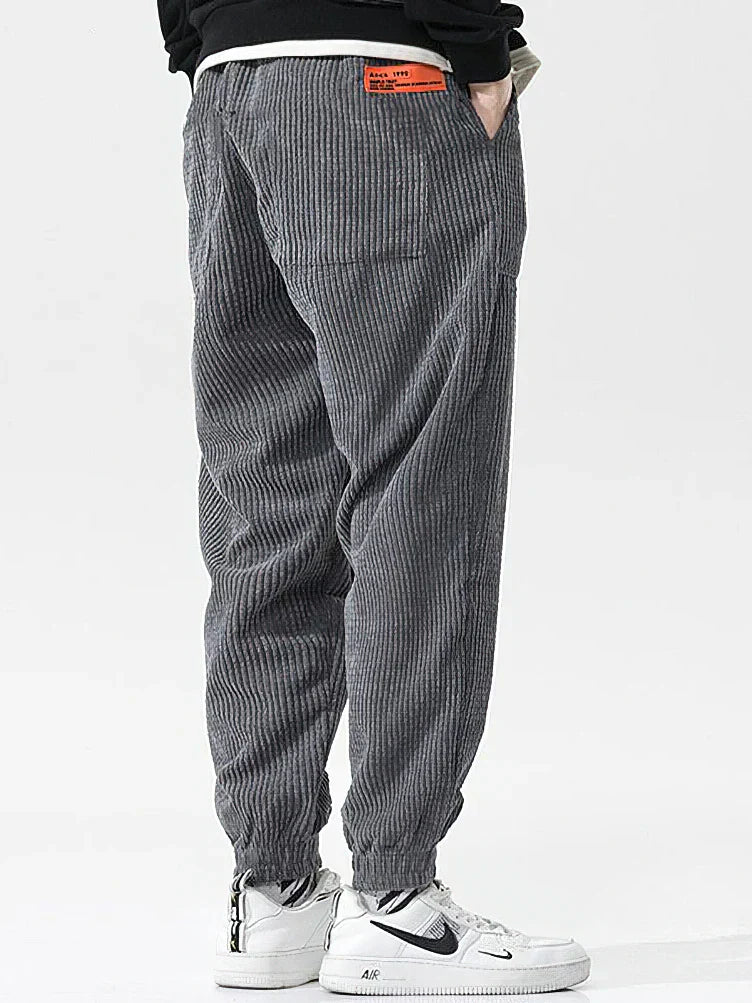 Pantaloni Uomo in Velluto Comodi Stile Casual