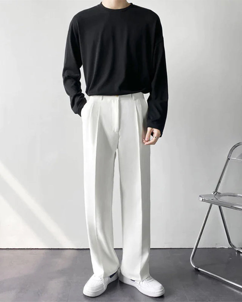 Pantaloni Uomo Vestibilità Ampia Comfort Moderno Wide Fit