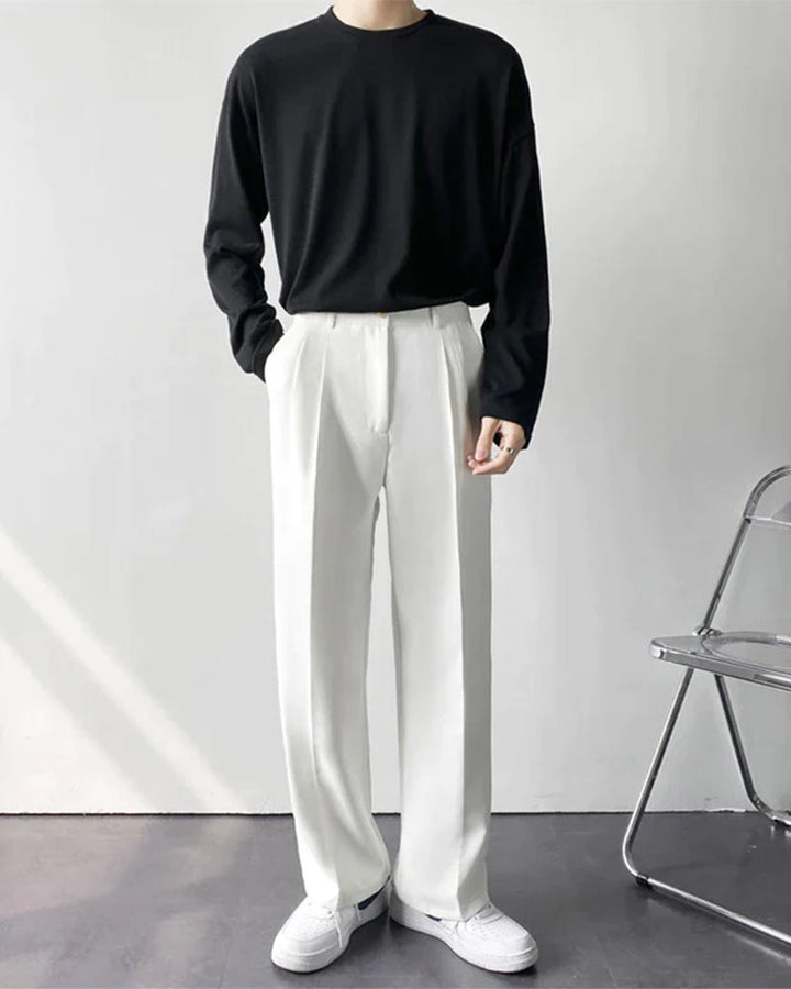 Pantaloni Uomo Vestibilità Ampia Comfort Moderno Wide Fit