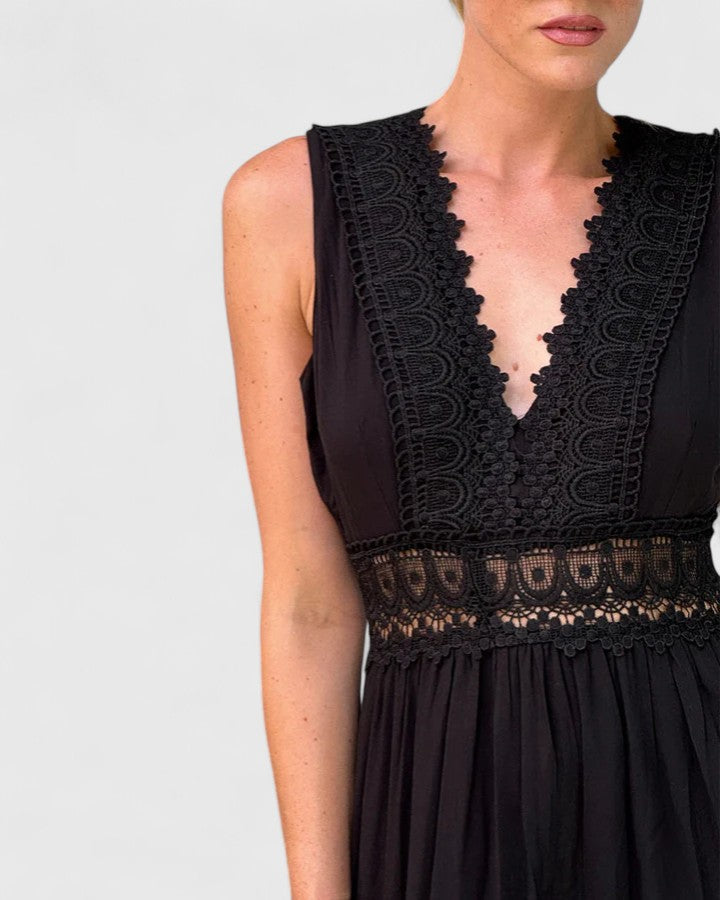 Abito Midi Donna Tessuto Leggero Vestibilità Precisa